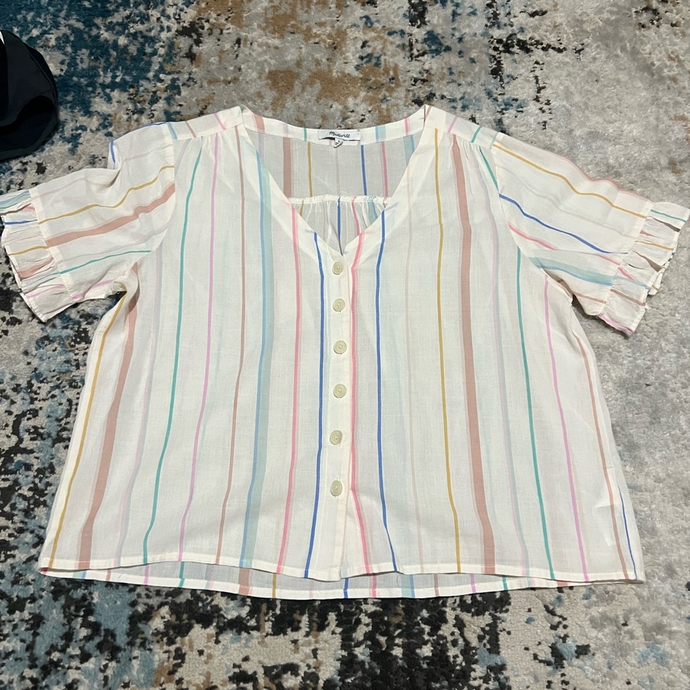 Madewell Flutter Sleeve Button Down